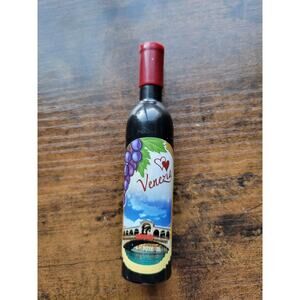 Vintage Wine Bottle Venezia Corkscrew Opener - Refrigerator Magnet - Used